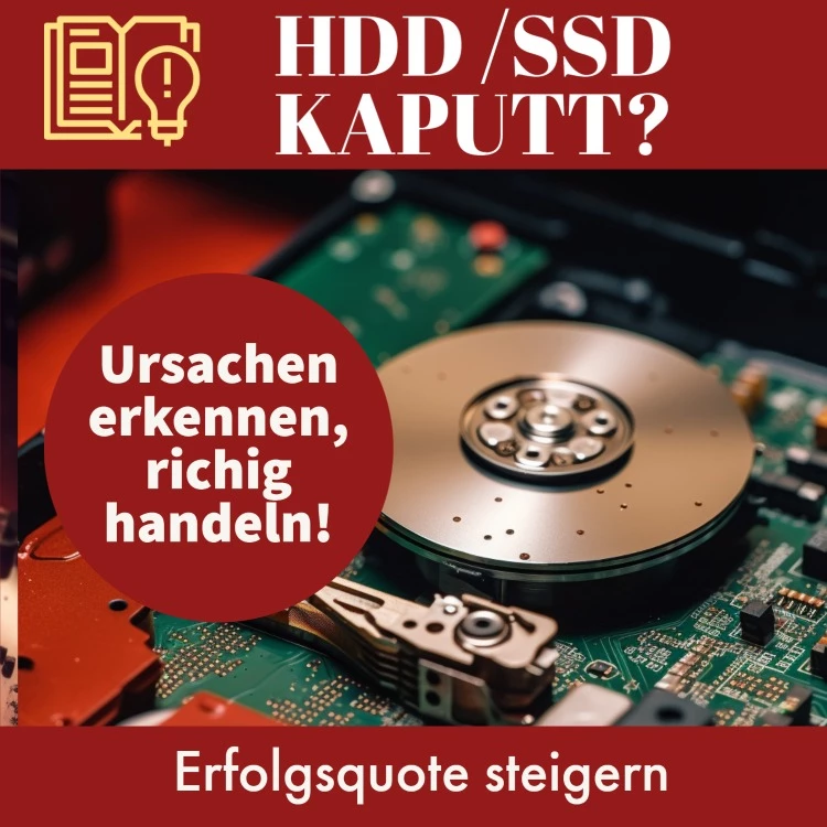 SSD / HDD kaputt? So erkennen Sie die Ursachen und steigern die Erfolgsqoute
